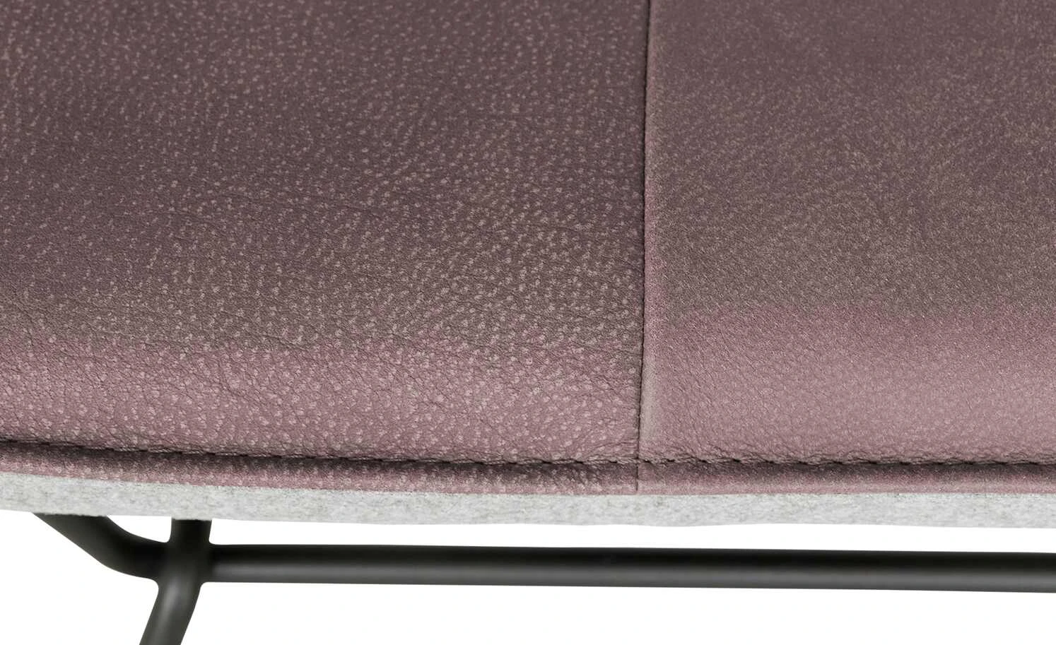 KOINOR Kufenstuhl mit Leder Bexx | Plum (Rosa) / Hellgrau Nein – Bild 9