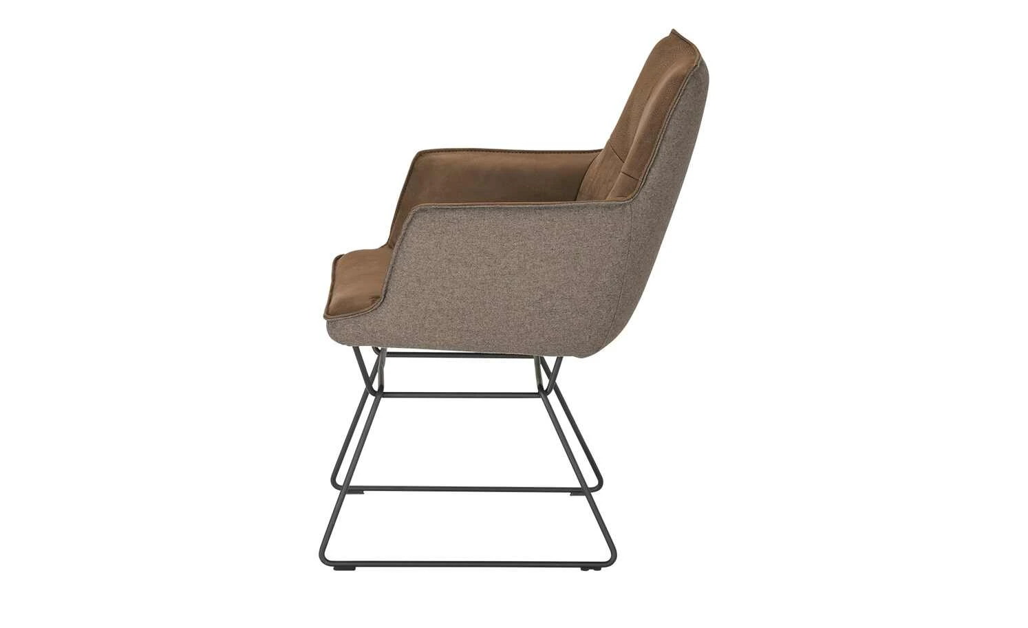 KOINOR Kufenstuhl mit Leder Bexx | Chai (Hellbraun) / Dunkelbraun Ja – Bild 9