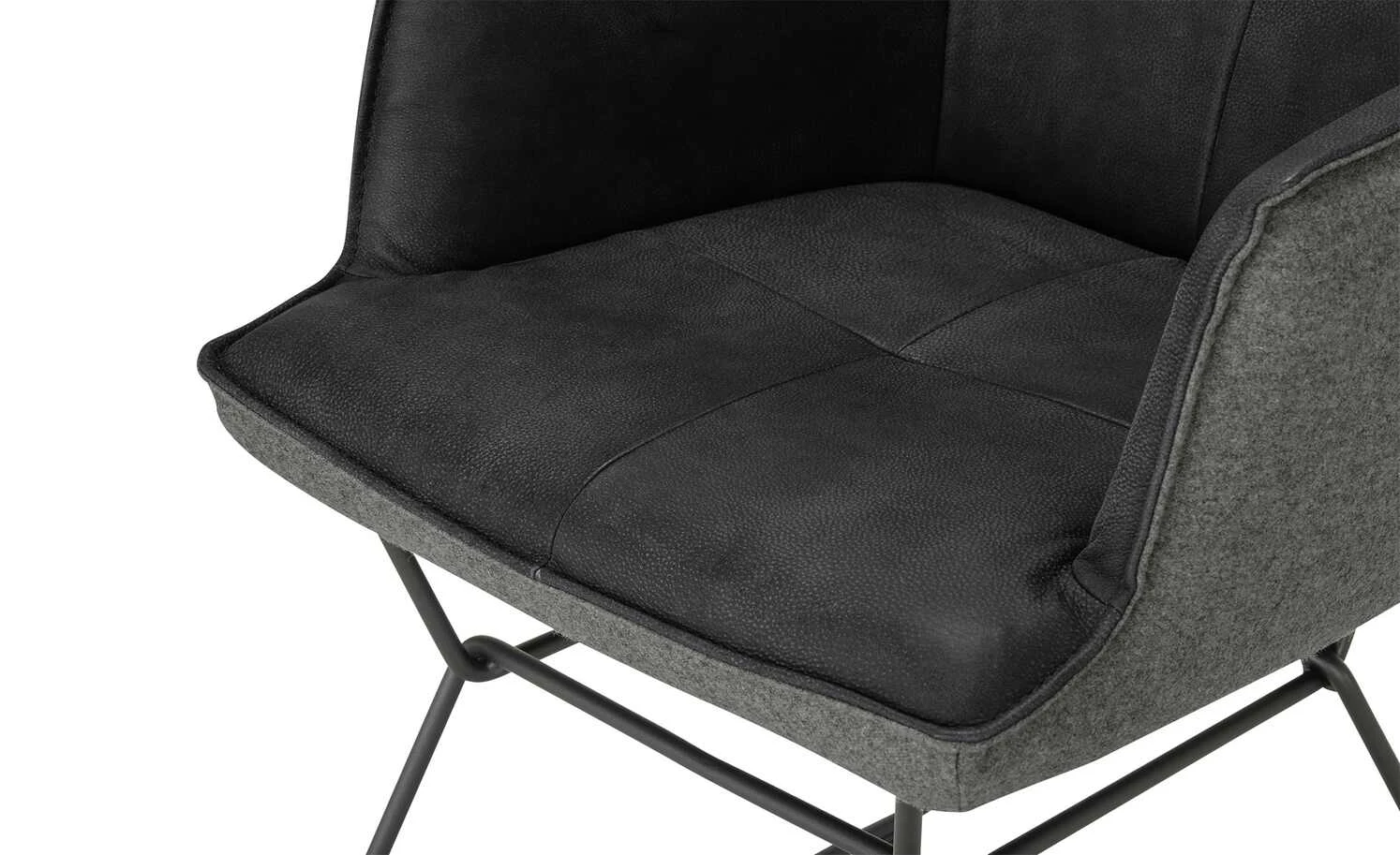 KOINOR Kufenstuhl mit Leder Bexx | Omega (Dunkelgrau) Ja – Bild 8