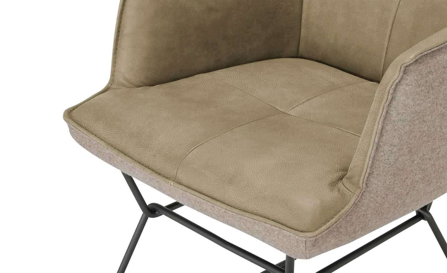 KOINOR Kufenstuhl mit Leder Bexx | Jade (Beige) / Braun Ja – Bild 4