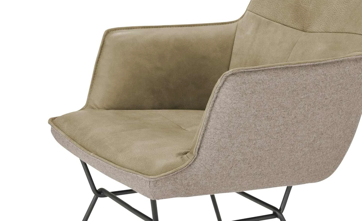 KOINOR Kufenstuhl mit Leder Bexx | Jade (Beige) / Braun Ja – Bild 5