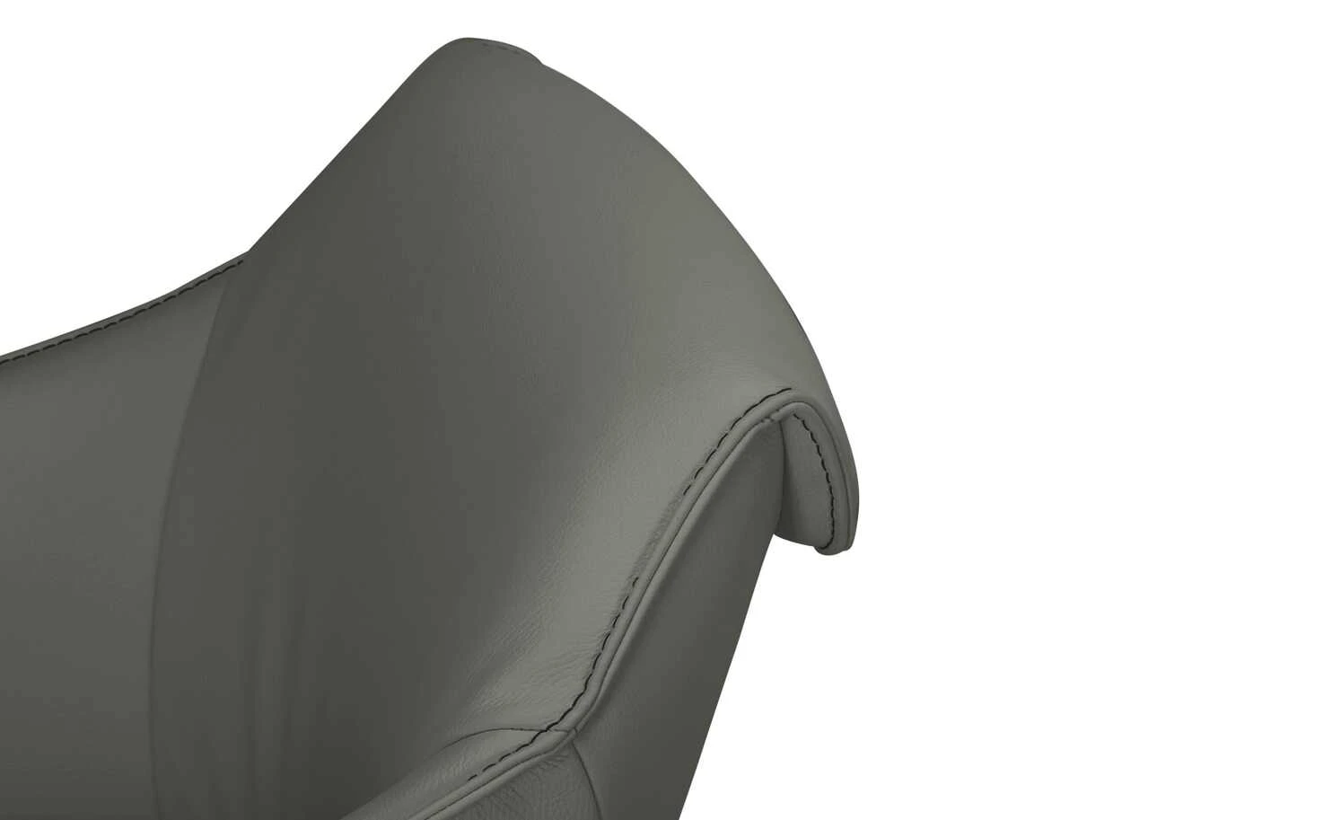 KOINOR Armlehnstuhl Dining System 1 | Achat (Grau) / Kontrastnaht Schwarz – Bild 2