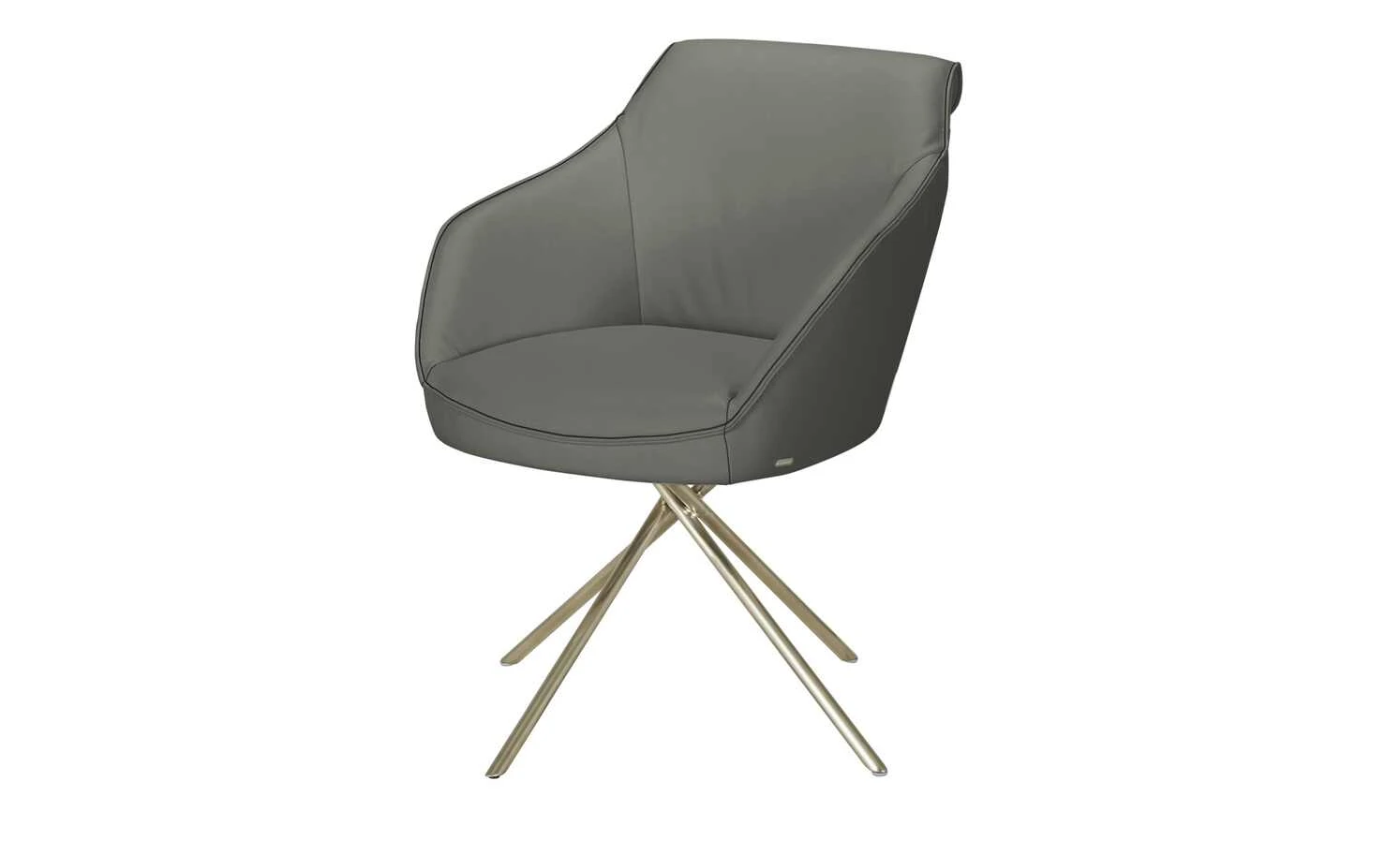 KOINOR Armlehnstuhl Dining System 1 | Achat (Grau) / Kontrastnaht Schwarz – Bild 11