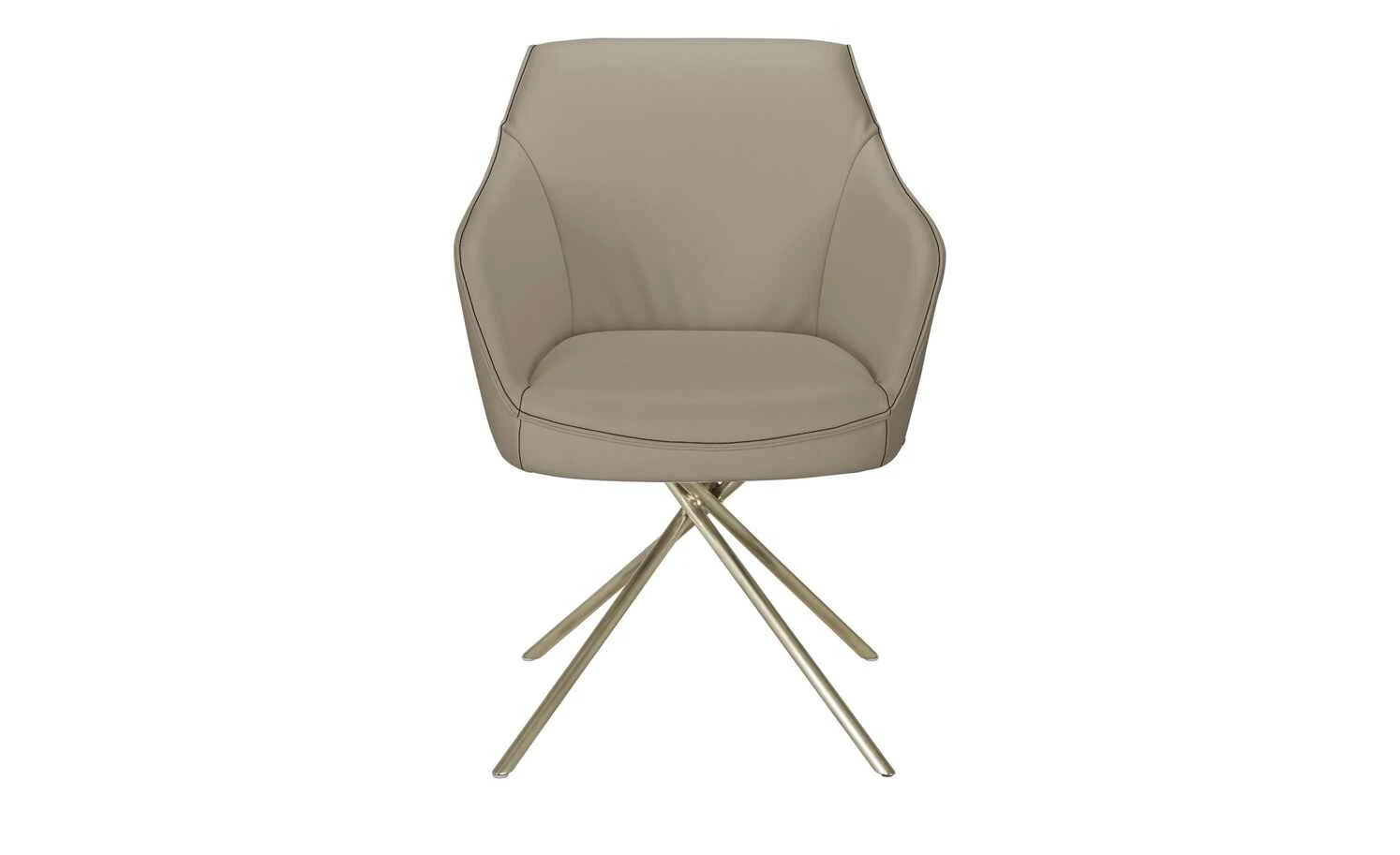 KOINOR Armlehnstuhl Dining System 1 | Nebbia (Taupe) / Kontrastnaht Dunkelbraun – Bild 10