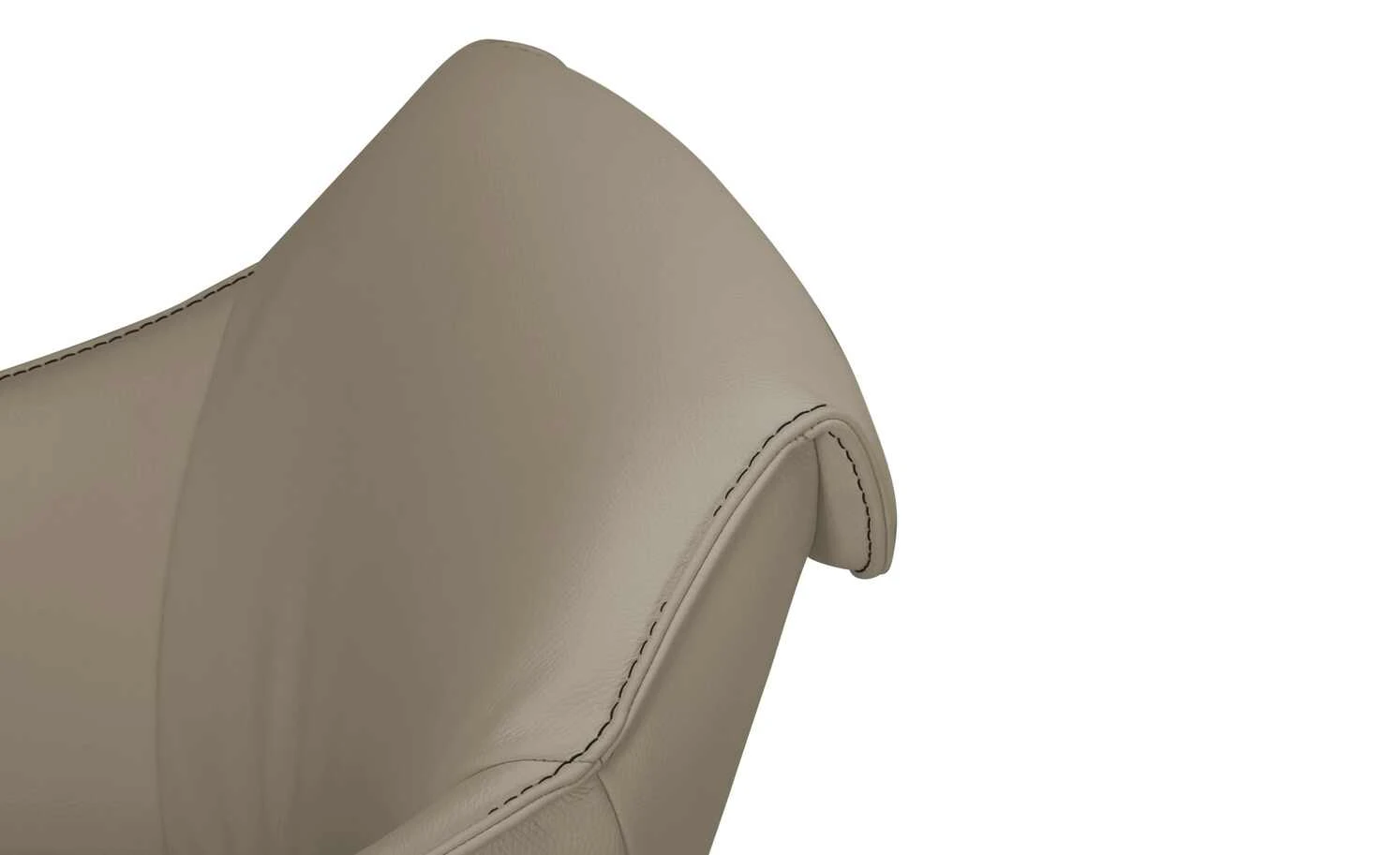 KOINOR Armlehnstuhl Dining System 1 | Nebbia (Taupe) / Kontrastnaht Dunkelbraun – Bild 3