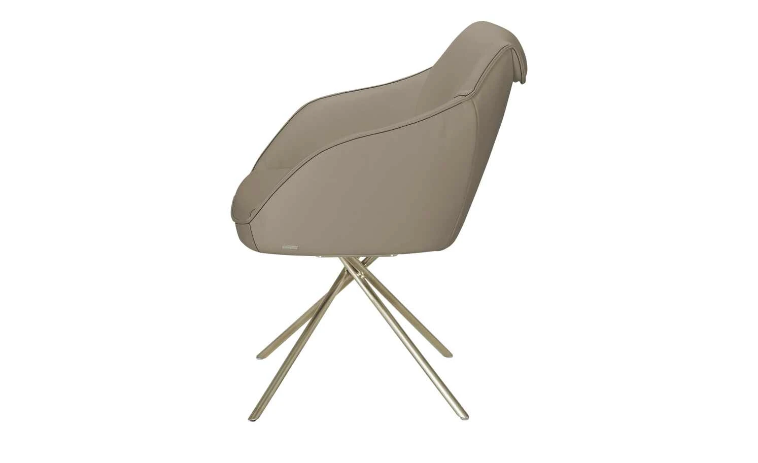 KOINOR Armlehnstuhl Dining System 1 | Nebbia (Taupe) / Kontrastnaht Dunkelbraun – Bild 9