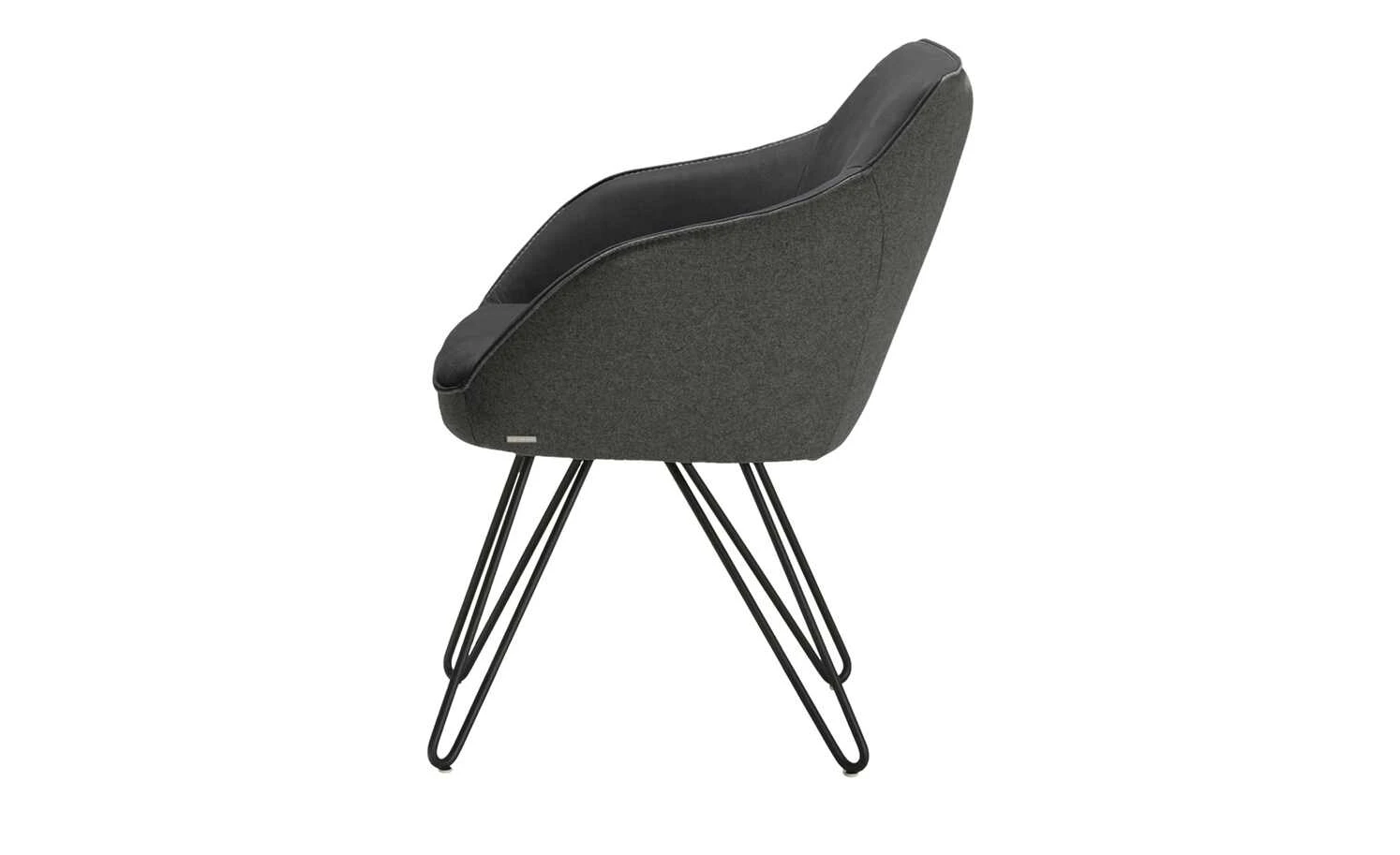 KOINOR Armlehnstuhl Dining System 4 | Omega (Dunkelgrau) / Dunkelgrau / Kontrastnaht Hellgrau – Bild 10