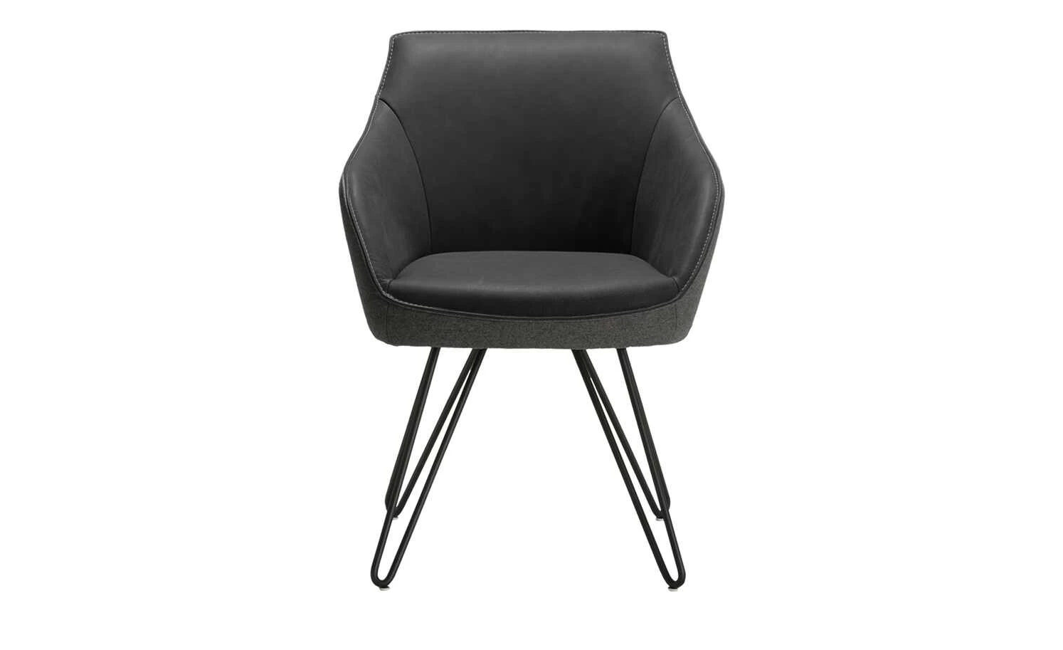 KOINOR Armlehnstuhl Dining System 4 | Omega (Dunkelgrau) / Dunkelgrau / Kontrastnaht Hellgrau – Bild 4