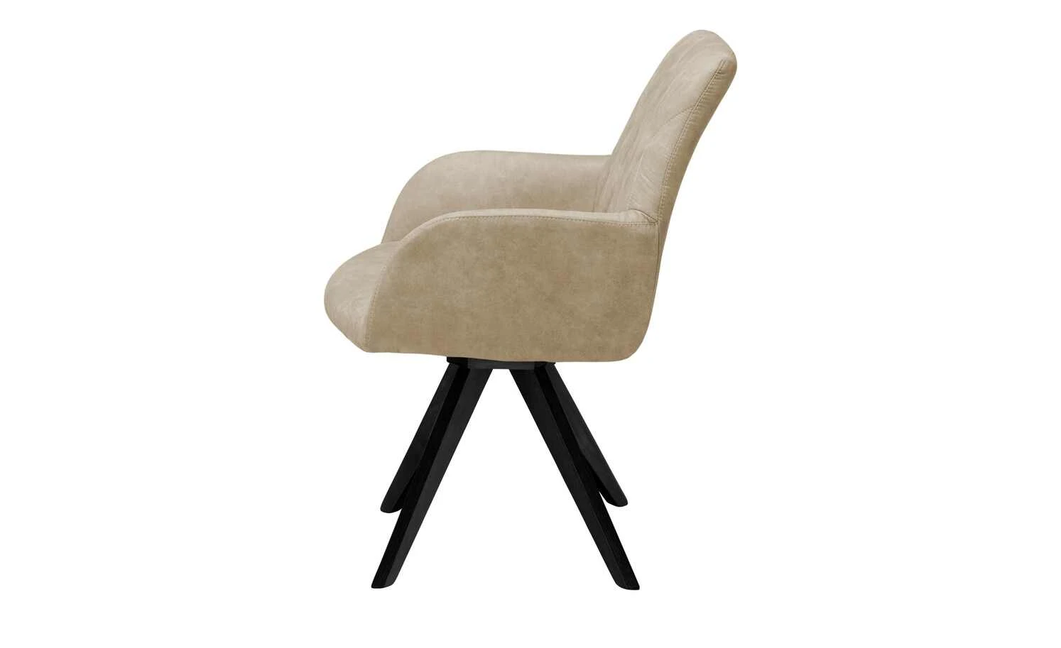 Woodford Polsterstuhl mit Armlehne Bristol | Sand (Beige) Schwarz Ja – Bild 3