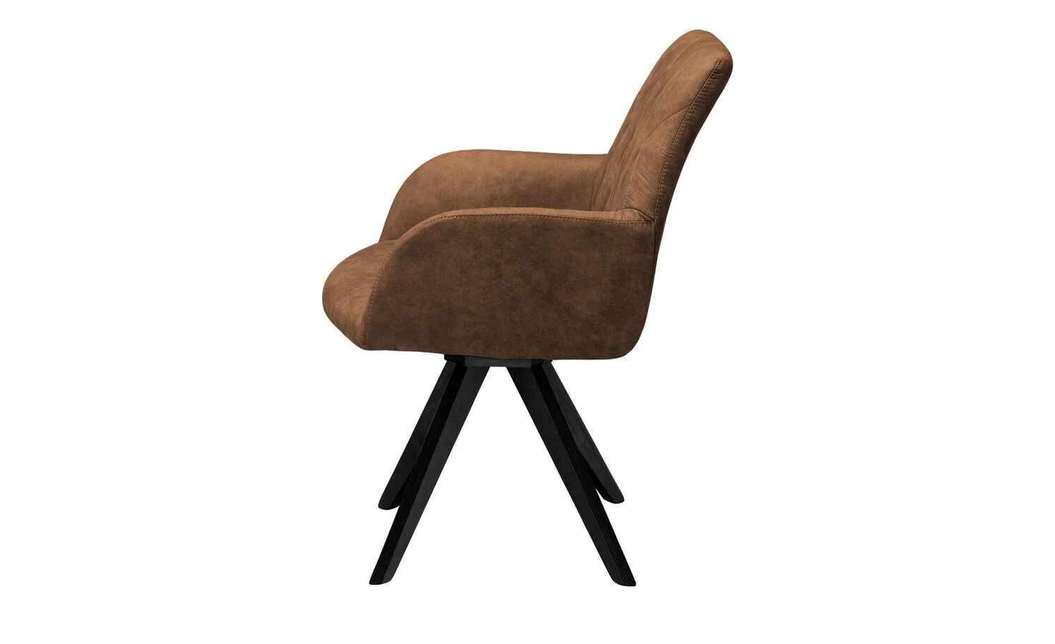 Woodford Polsterstuhl mit Armlehne Bristol | Cognac (Braun) Schwarz Ja – Bild 2