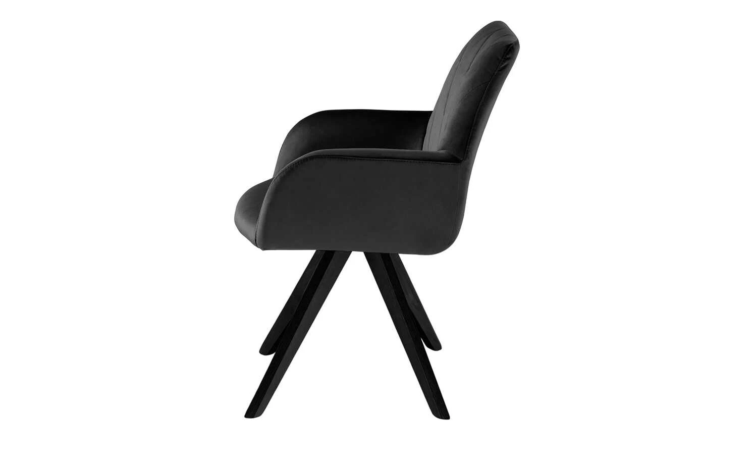 Woodford Polsterstuhl mit Armlehne Bristol | Schwarz Schwarz Ja – Bild 5