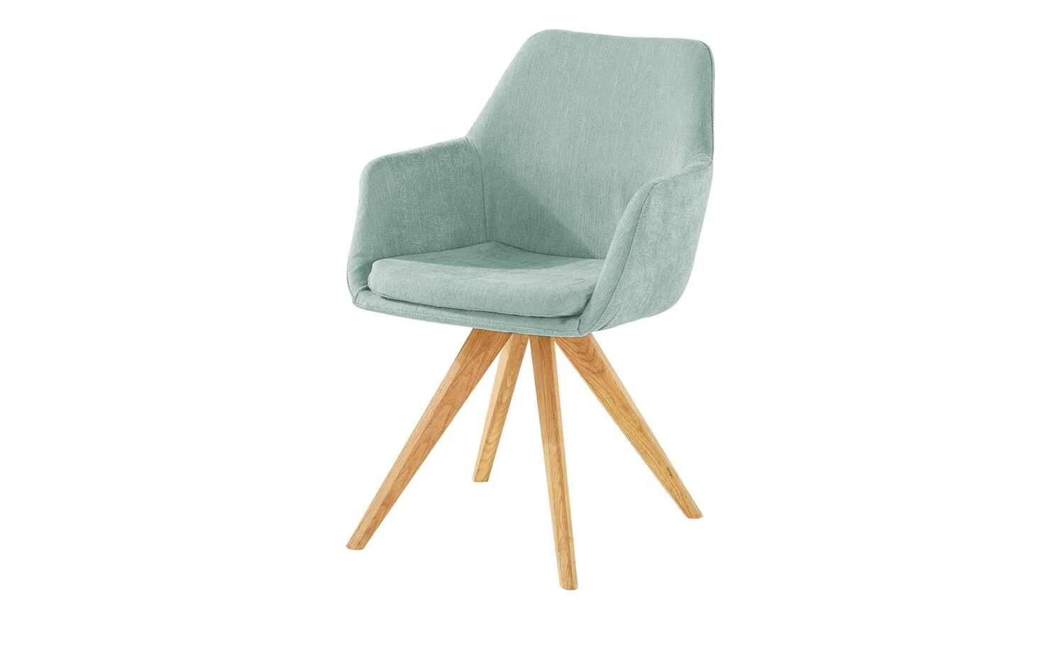 Woodford Polsterstuhl mit Armlehne Helsinki | Türkis Nein Eiche
