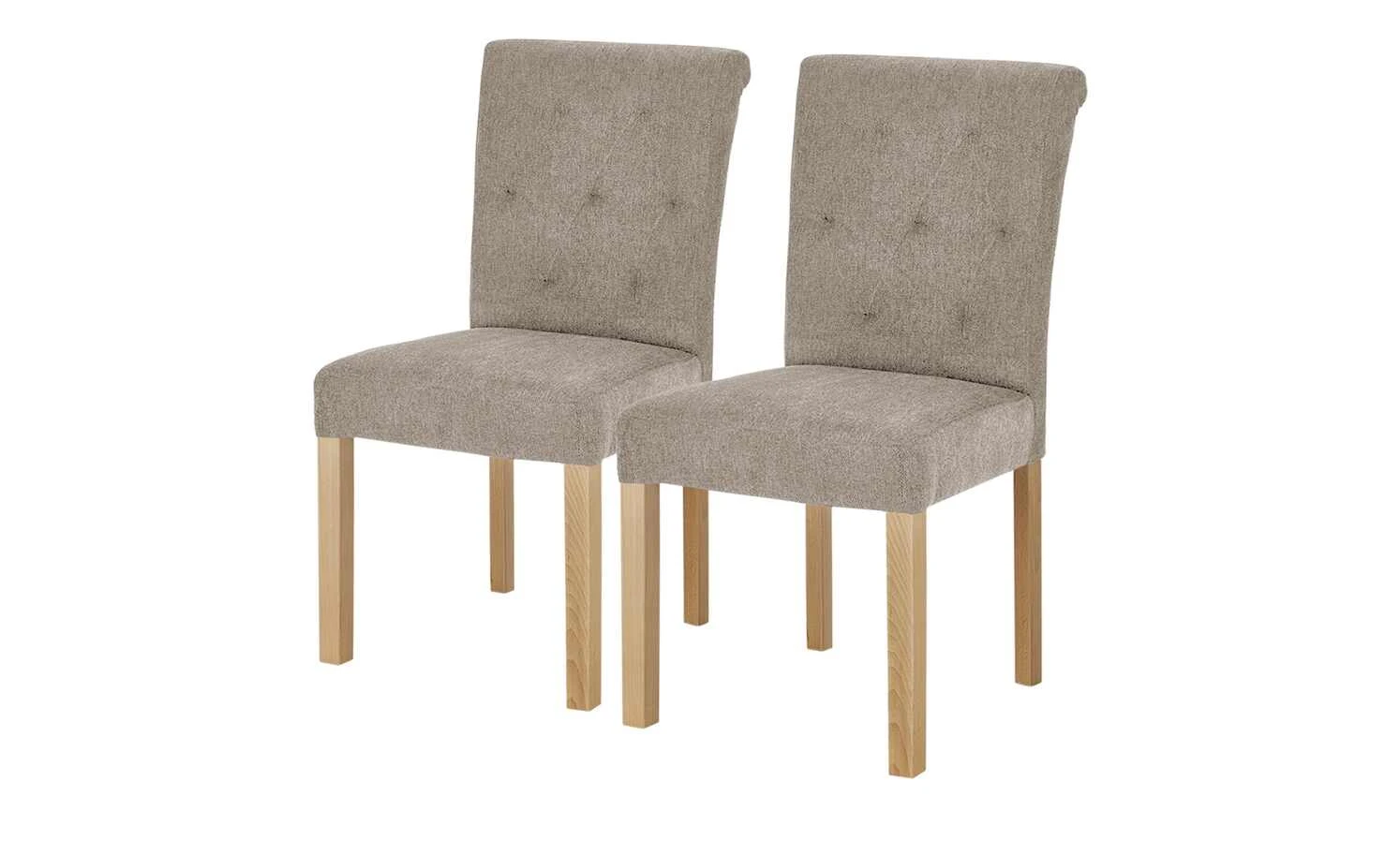 Woodford 2er Set Polsterstuhl Messena | Cappuccino (Hellbraun) Buche – Bild 2