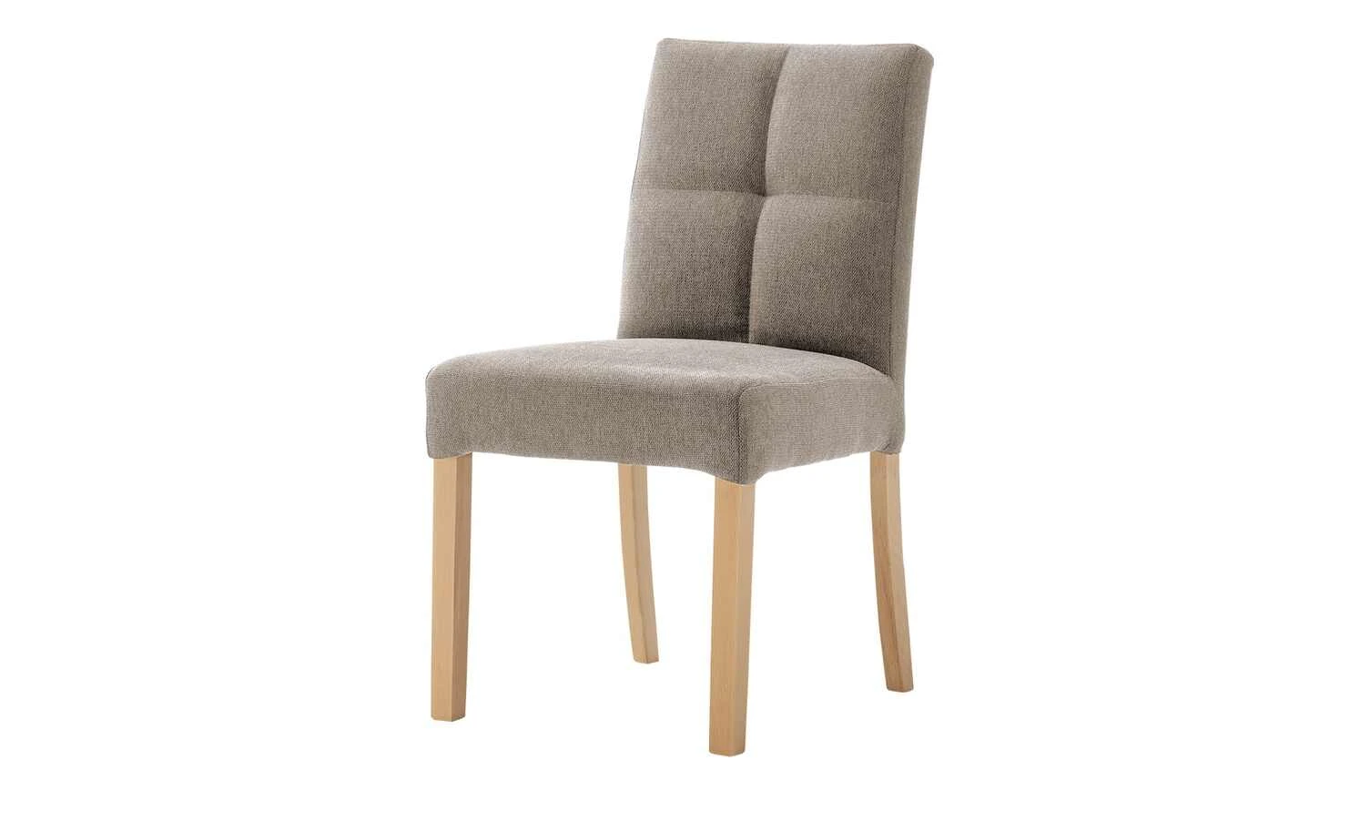 Woodford 2er Set Polsterstuhl Mako | Webstoff fein Cappuccino (Braun) Buche natur – Bild 5