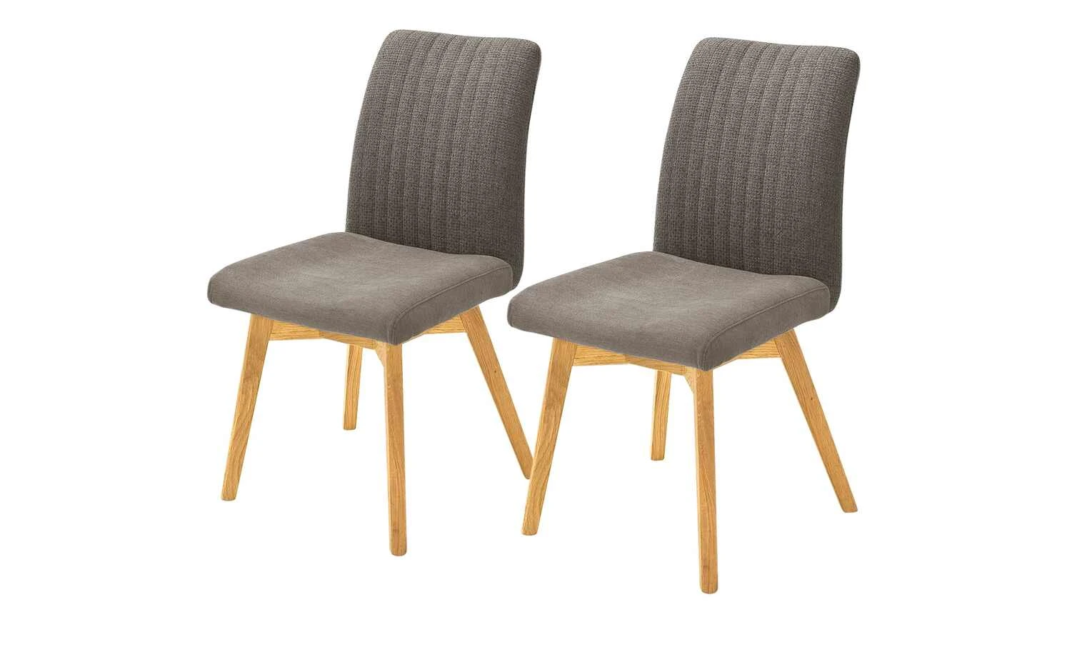 Woodford 2er Set Polsterstuhl Menda | Cappuccino Wildeiche Nein Nein