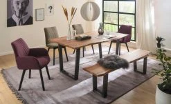 Woodford 2er Set Polsterstuhl Menda | Cappuccino Schwarz Nein Nein