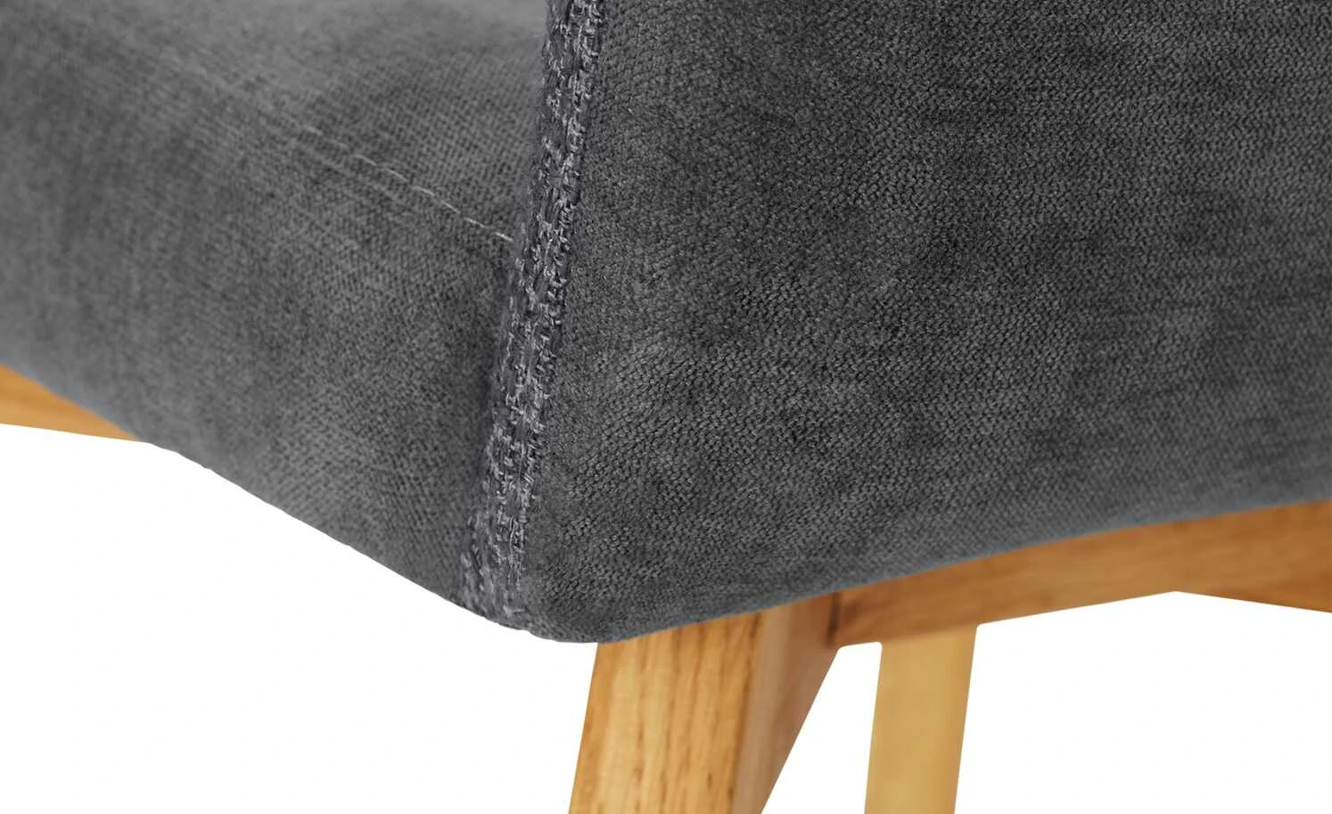 Woodford 2er Set Polsterstuhl Menda | Anthrazit Wildeiche Nein Ja – Bild 5