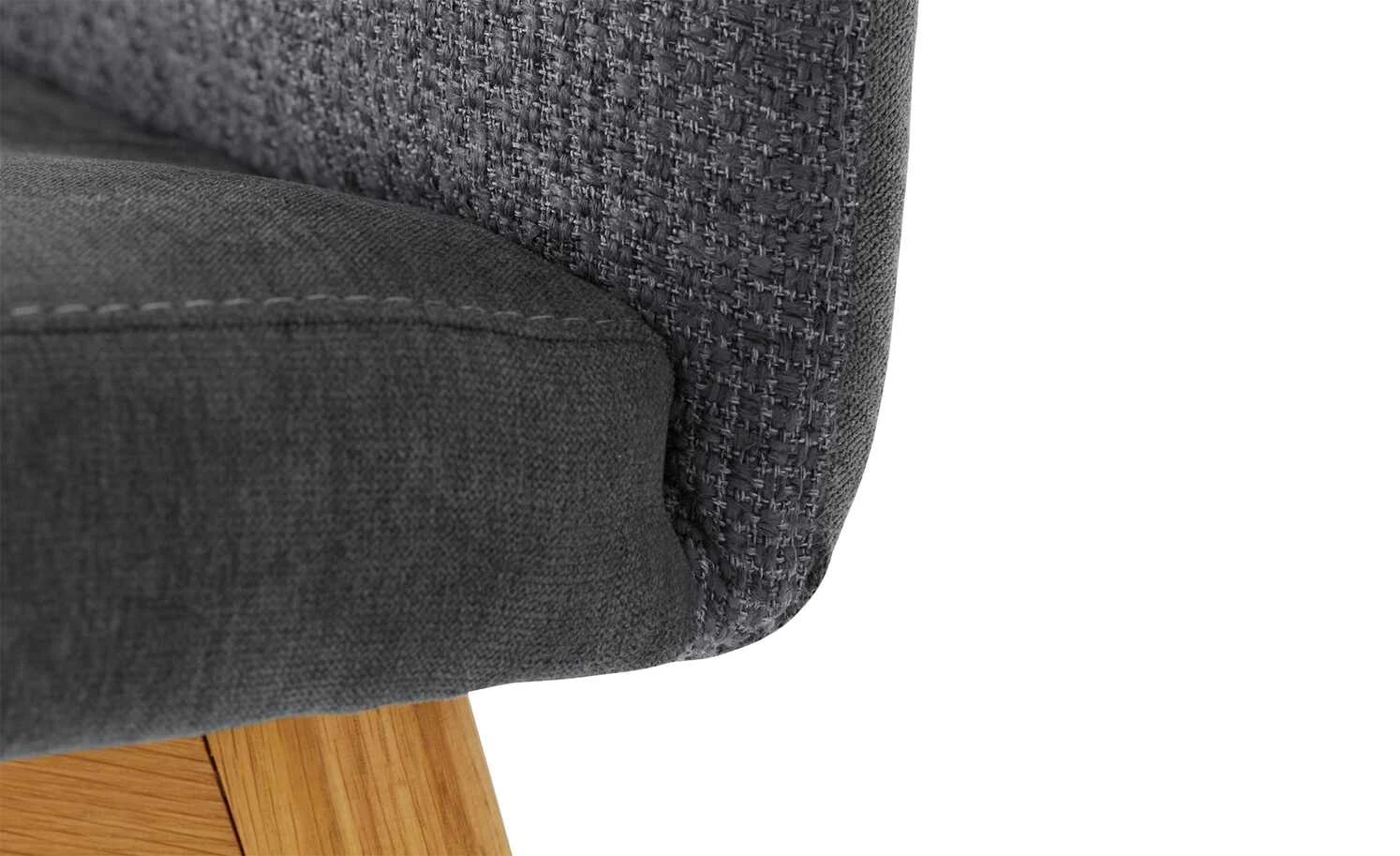 Woodford 2er Set Polsterstuhl Menda | Anthrazit Wildeiche Nein Ja – Bild 7