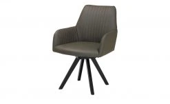 smart Lederstuhl Bastian | Anthrazit