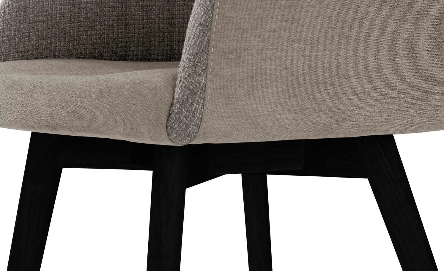 Woodford Polsterstuhl Menda | Cappuccino Schwarz Ja Nein – Bild 6