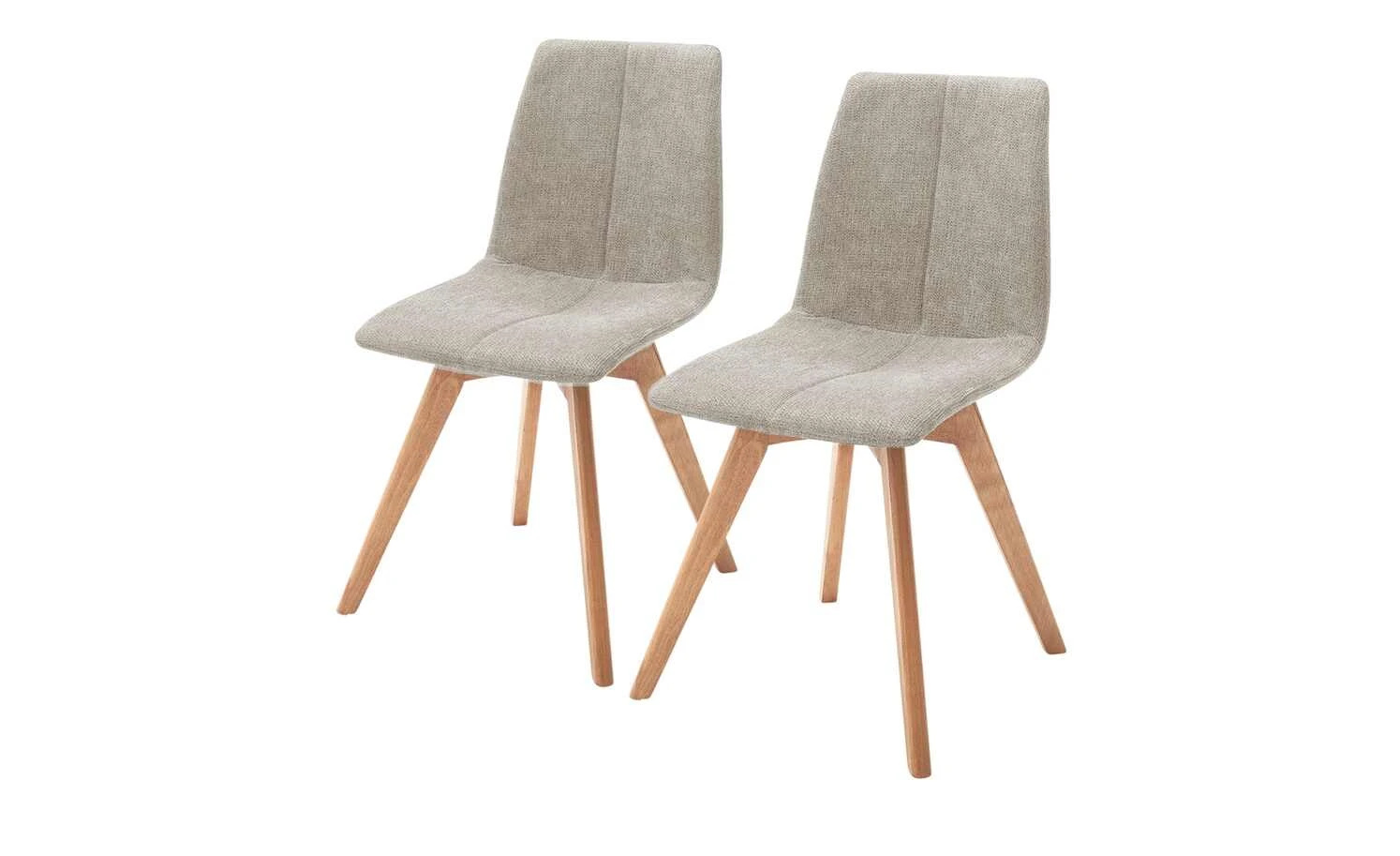 Woodford 2er Set Polsterstuhl Marven | Cappuccino (Hellbraun) Eiche geölt – Bild 2