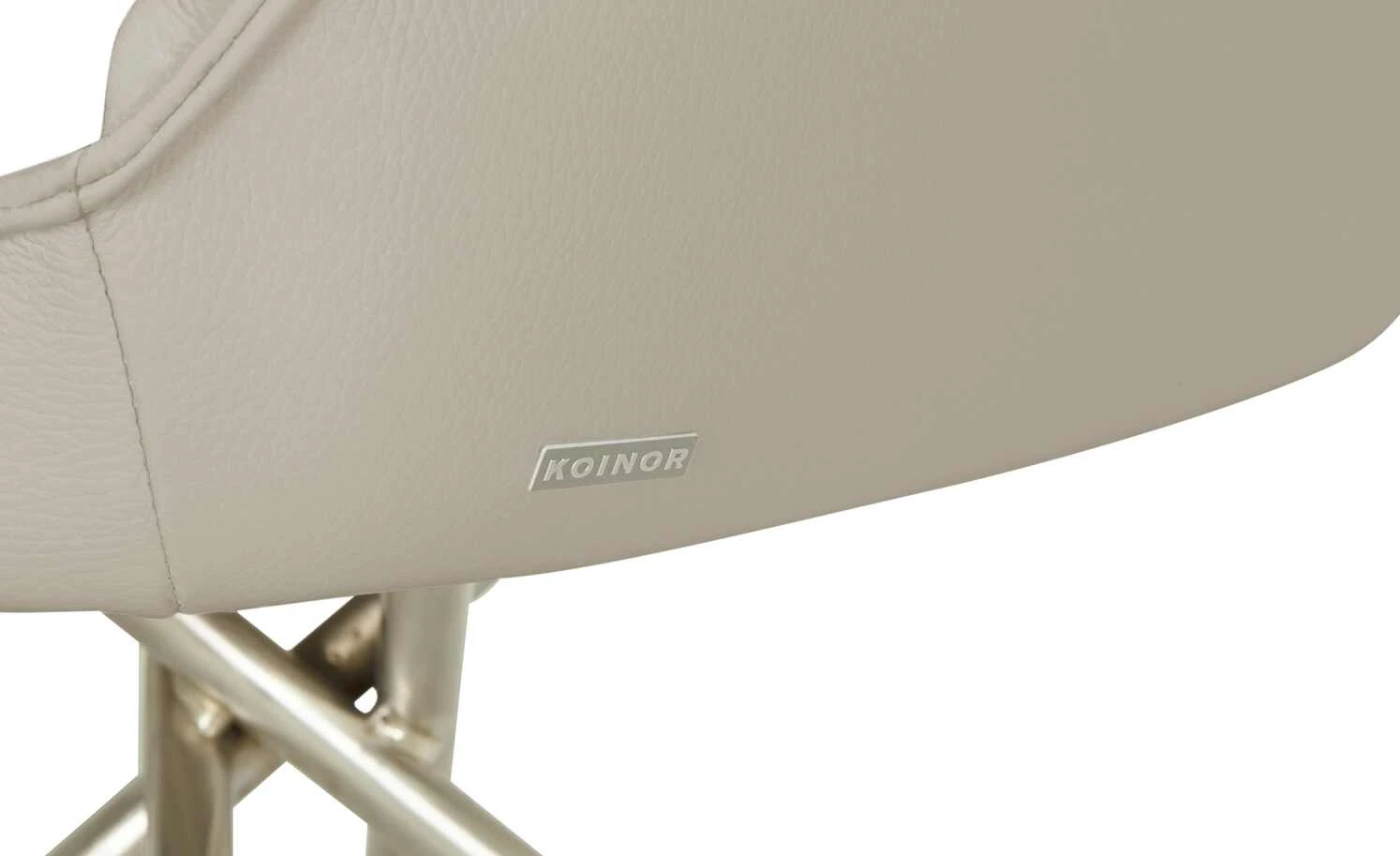 KOINOR Armlehnstuhl Dining System 1 | Perla (Hellbeige) / Kontrastnaht Beige – Bild 9