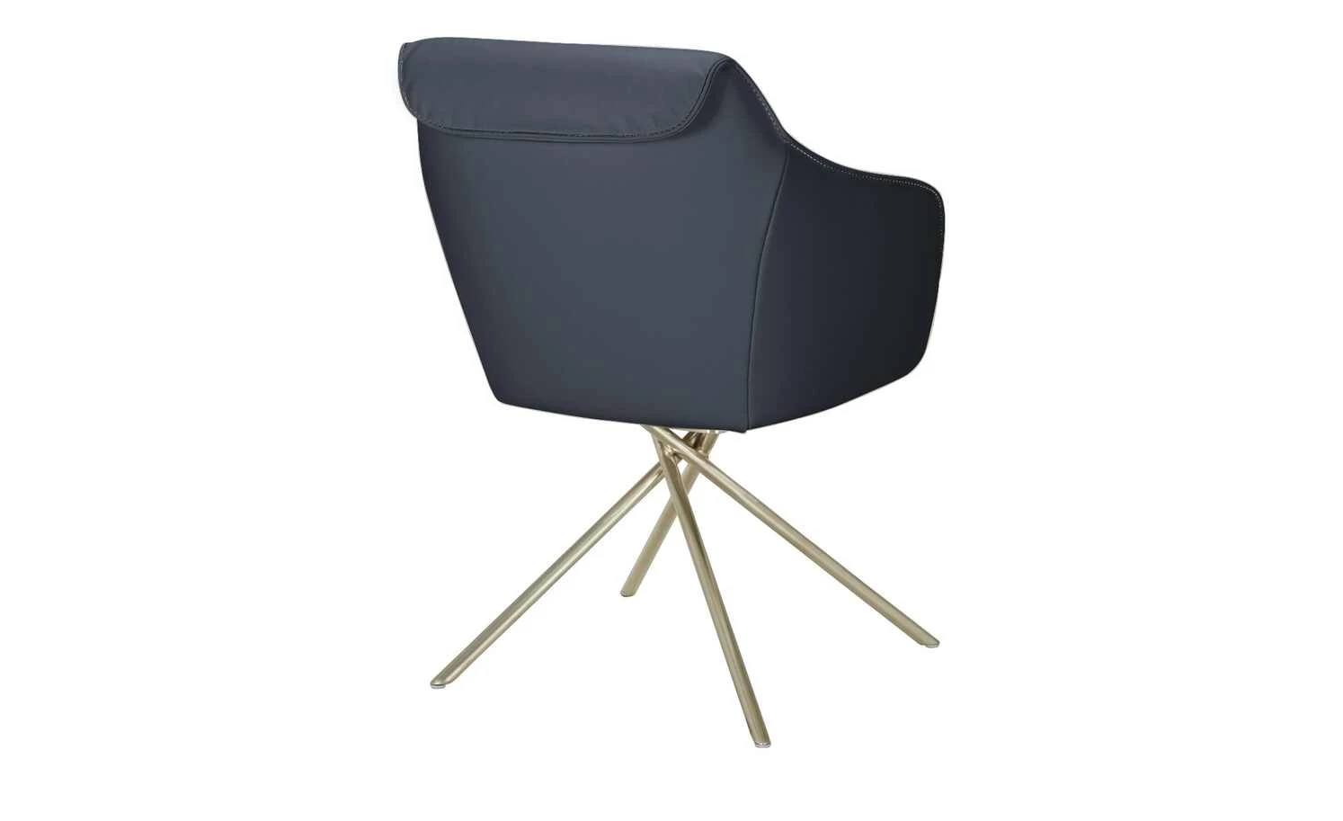 KOINOR Armlehnstuhl Dining System 1 | Safir (Dunkelblau) / Kontrastnaht Schwarz – Bild 4