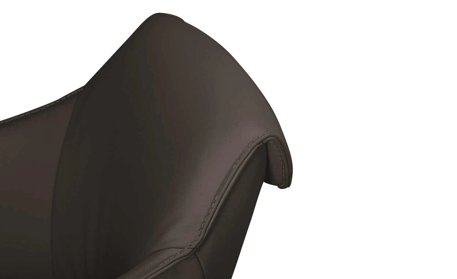 KOINOR Armlehnstuhl Dining System 1 | Moretto (Dunkelbraun) / Kontrastnaht Beige – Bild 3