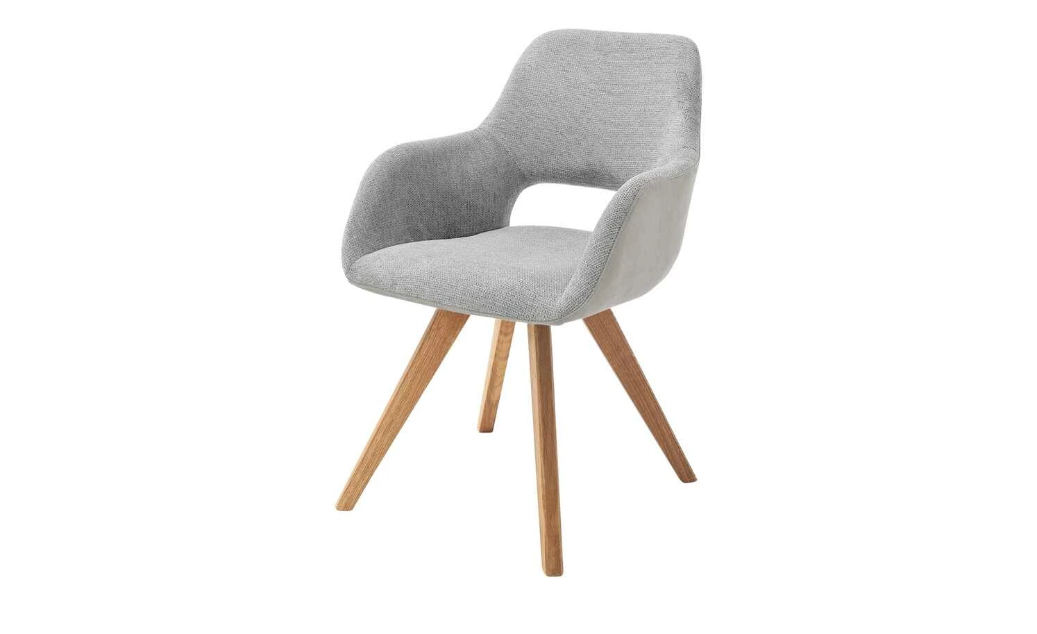 Woodford Polsterstuhl Lucina | Hellgrau Wildeiche Nein