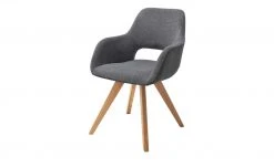 Woodford Polsterstuhl Lucina | Anthrazit Wildeiche Ja