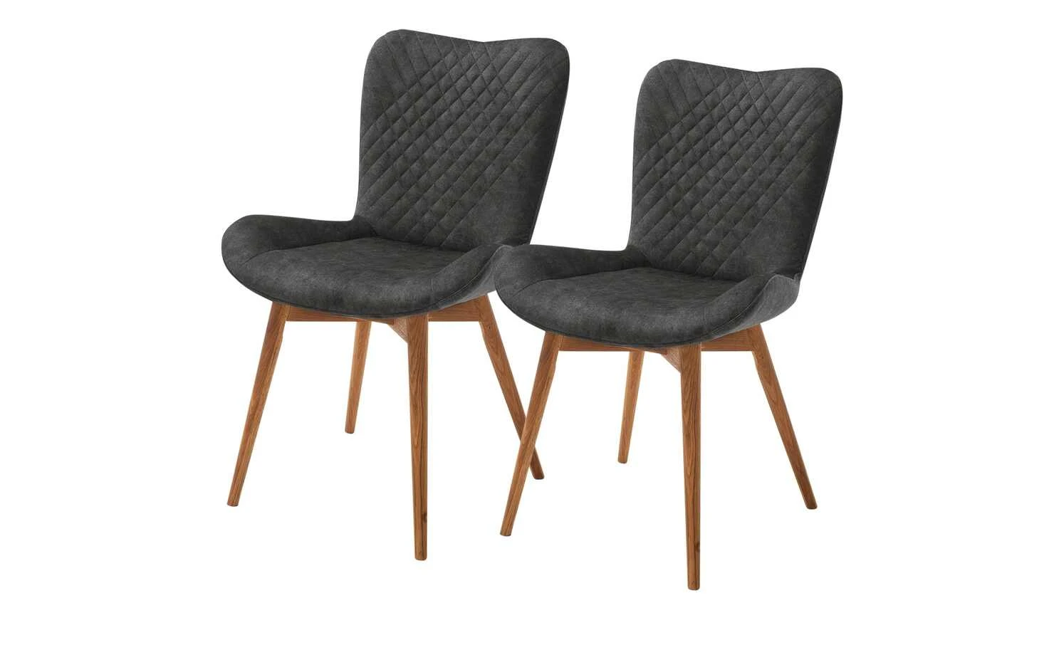 Gray & Jones 2er Set Polsterstuhl Tierra Fuego Two | Anthrazit Wildeiche Ja – Bild 2