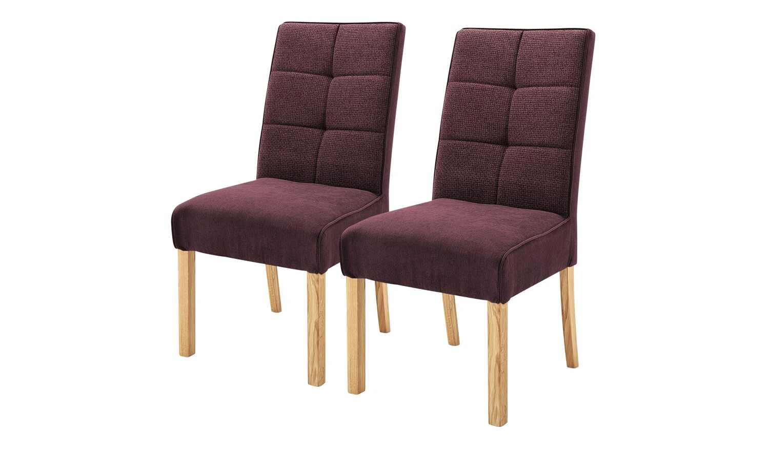 Woodford 2er Set Polsterstuhl Renaldo | Bordeaux Eiche geölt – Bild 2
