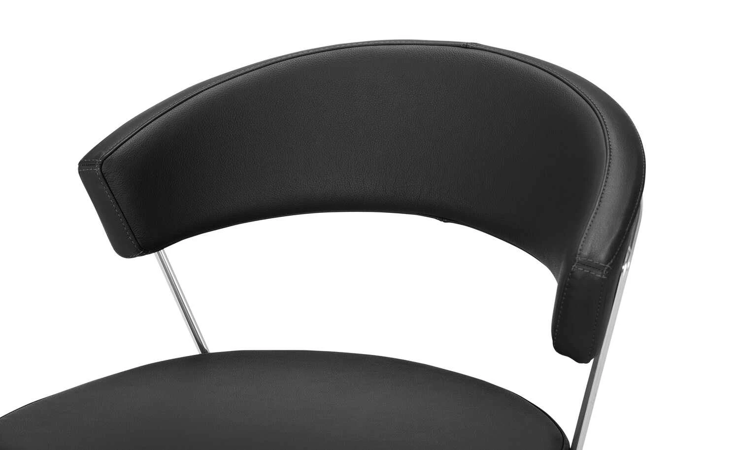 Connubia Kufenstuhl Leder New York | Schwarz – Bild 5