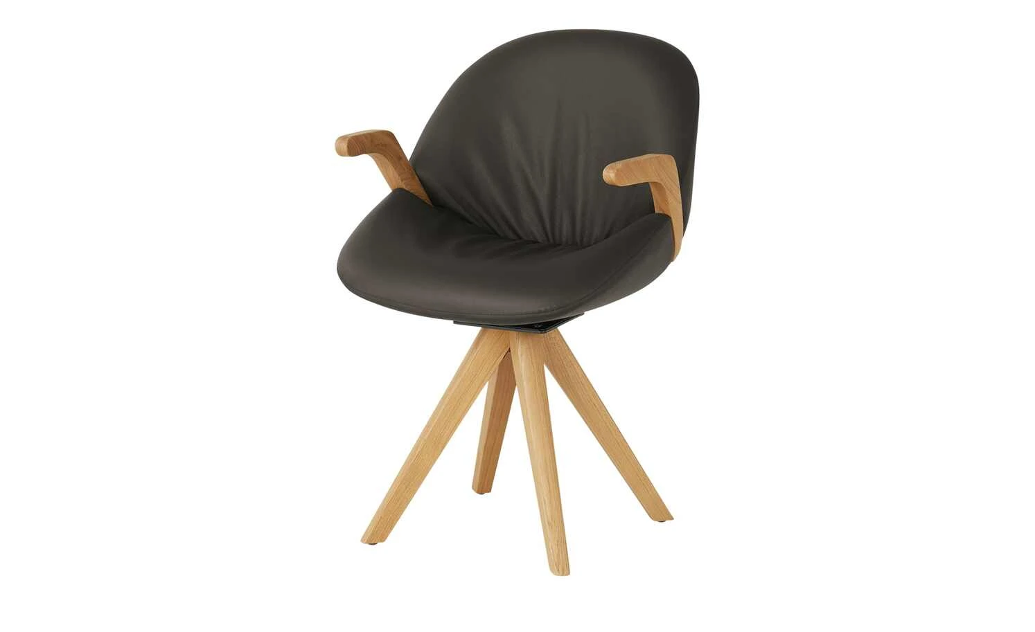 Wohnwert Armlehnstuhl Novum | Braun mit Elastic-Aktiv-Federung (gesundes Sitzen) – Bild 2