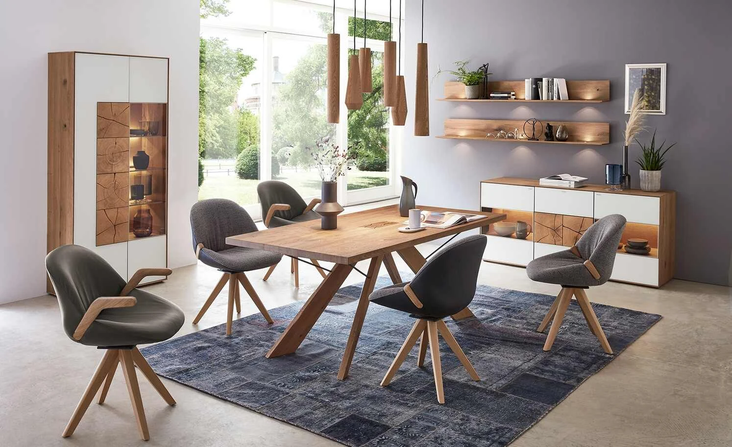 Wohnwert Armlehnstuhl Novum | Braun mit Elastic-Aktiv-Federung (gesundes Sitzen)