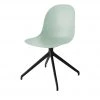Connubia Schalenstuhl Academy | Thymian (Hellgrün) 180 Grad drehbar mit Rückstellfunktion Schwarz