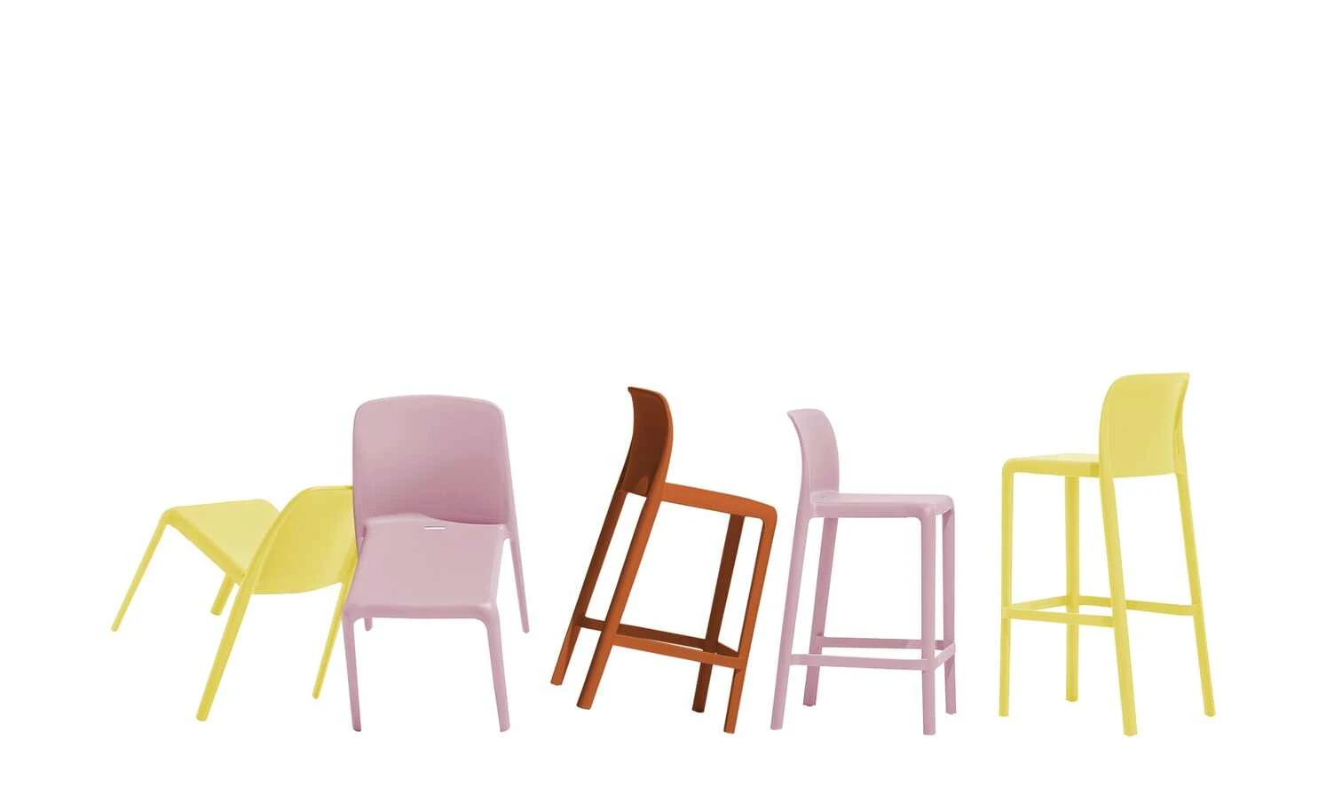 Connubia Stuhl stapelbar Bayo | Altrosa Nein – Bild 3