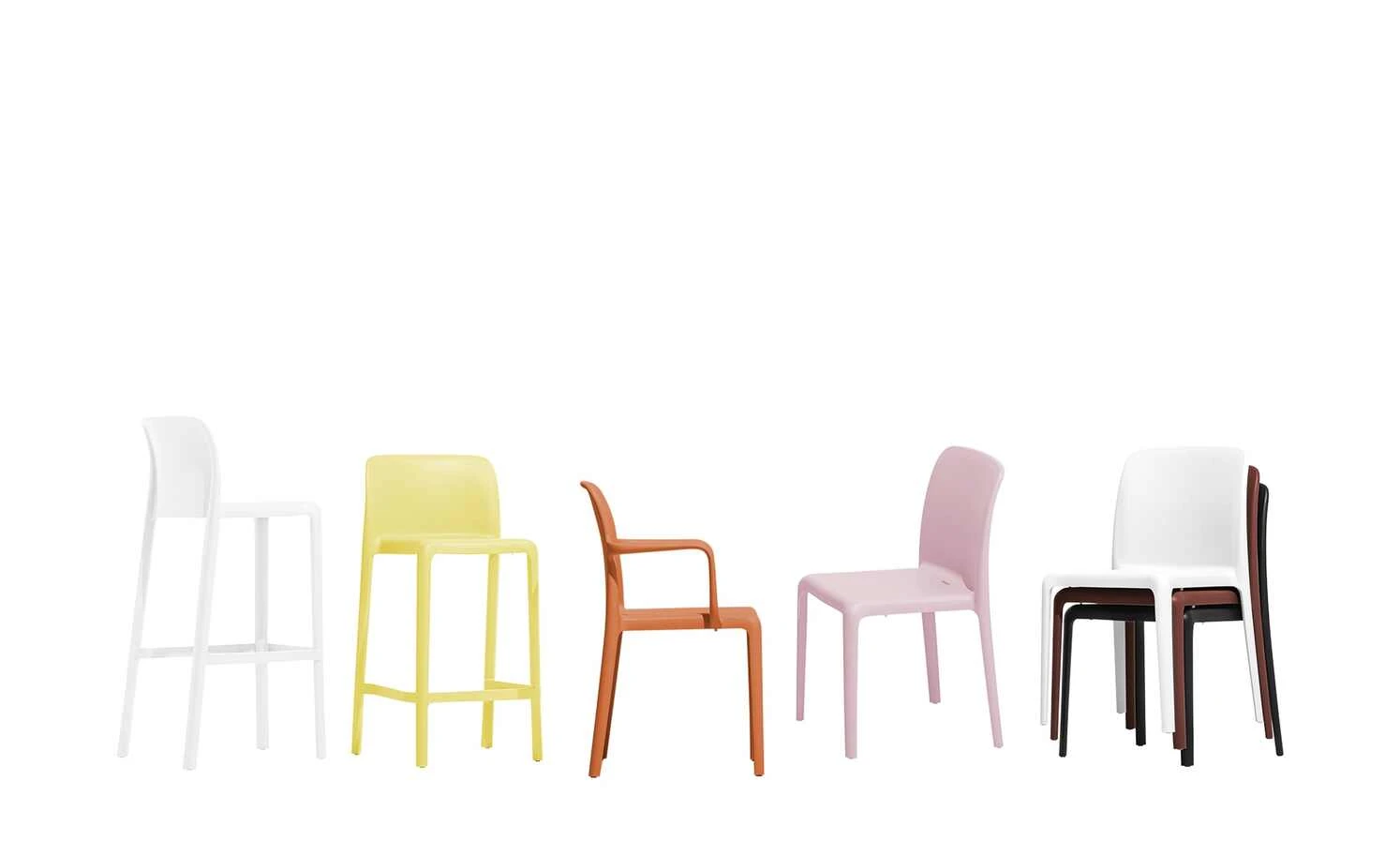 Connubia Stuhl stapelbar Bayo | Altrosa Nein – Bild 2