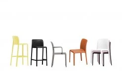 Connubia Barhocker stapelbar Bayo | Schwarz ca. 65 cm