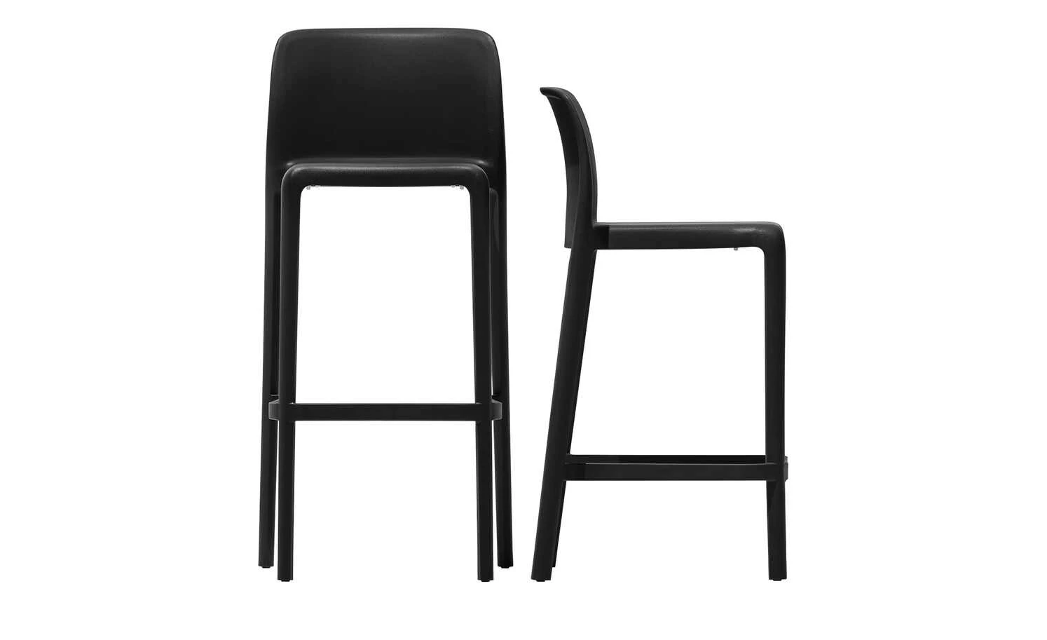 Connubia Barhocker stapelbar Bayo | Schwarz ca. 65 cm – Bild 3