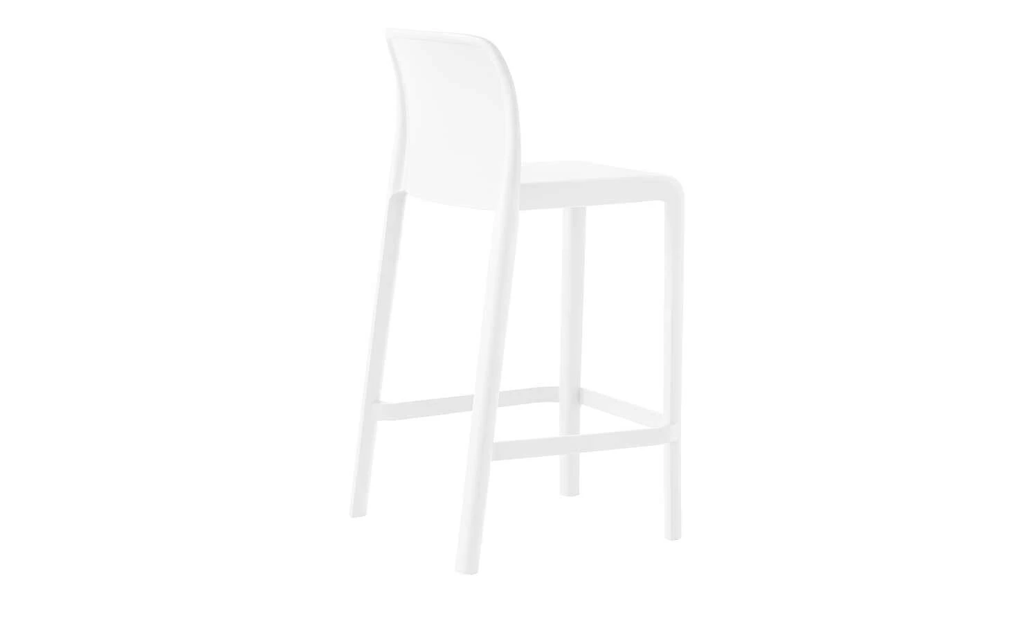 Connubia Barhocker stapelbar Bayo | Schneeweiß ca. 65 cm – Bild 8
