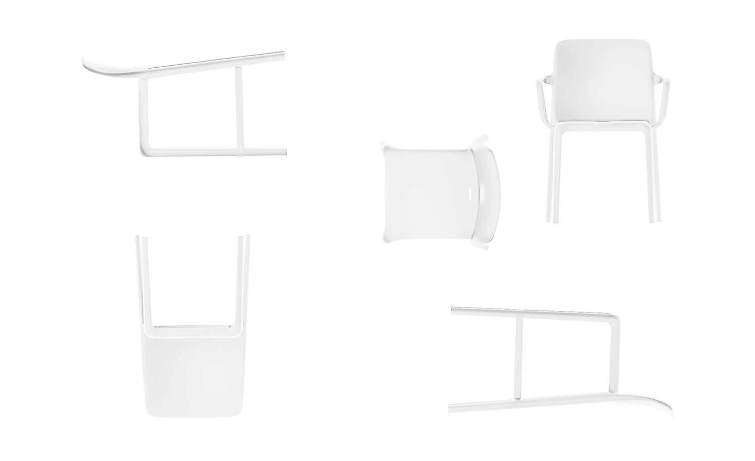 Connubia Barhocker stapelbar Bayo | Schneeweiß ca. 65 cm – Bild 5