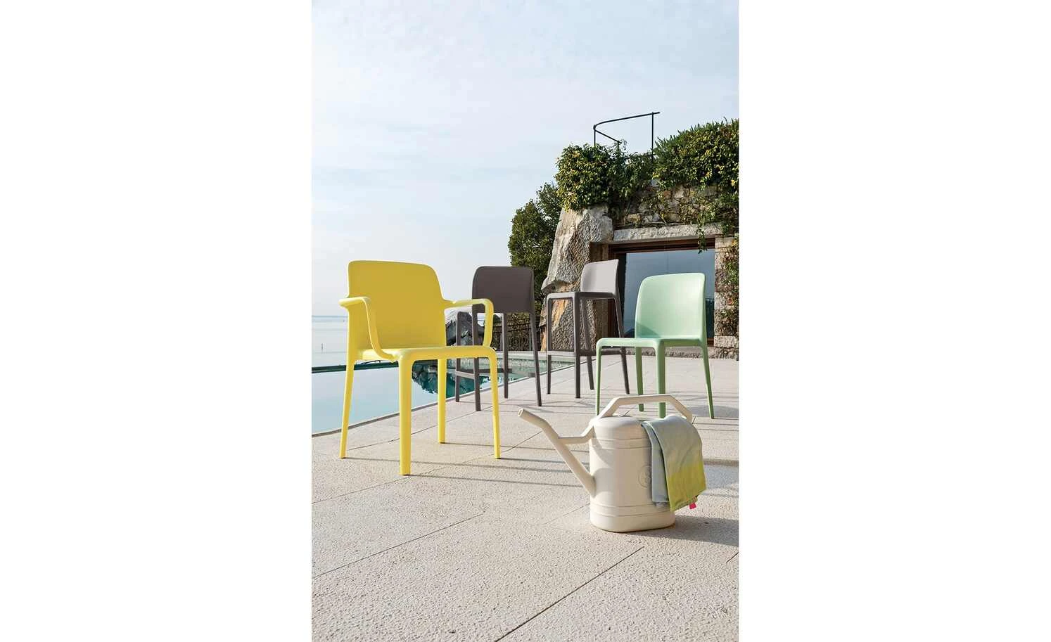 Connubia Barhocker stapelbar Bayo | Taubengrau ca. 65 cm – Bild 2