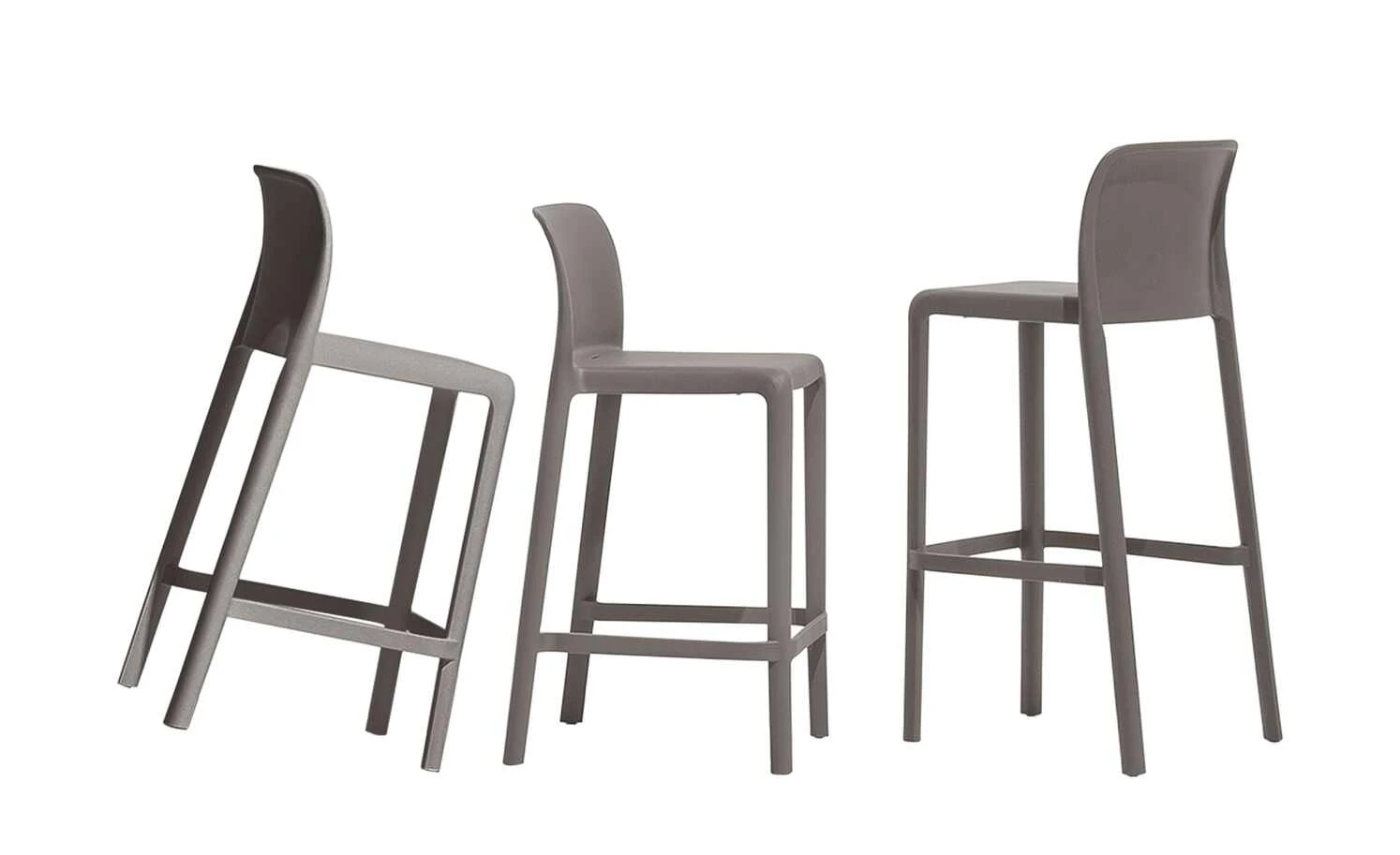 Connubia Barhocker stapelbar Bayo | Taubengrau ca. 65 cm