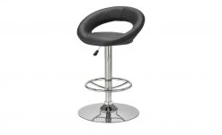 Barhocker Holger | Schwarz / Chrom Tellergröße: 50 cm