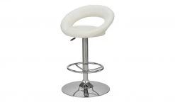 Barhocker Holger | Weiß / Chrom Tellergröße: 50 cm