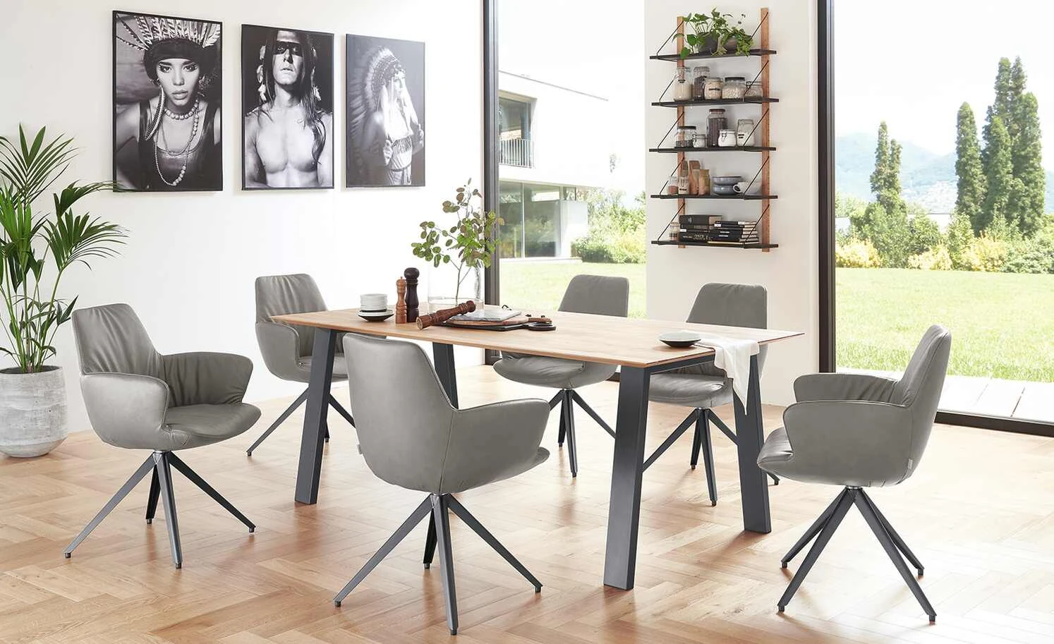 Armlehnstuhl Maple | Elephant (Hellgrau)