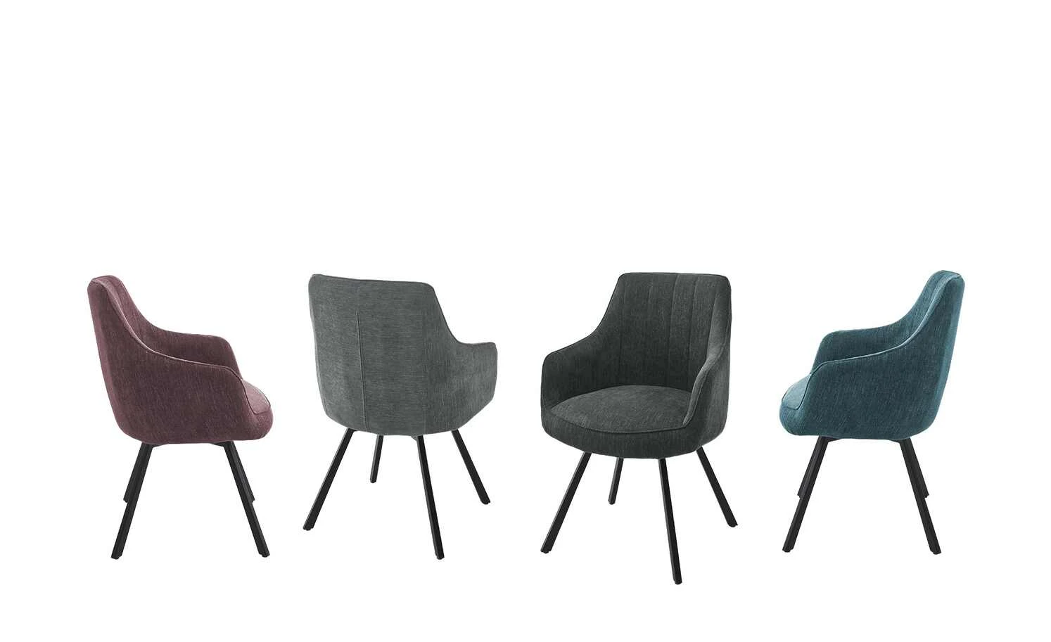 uno Polsterstuhl drehbar Loro | Grau