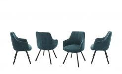 uno Polsterstuhl drehbar Loro | Petrol