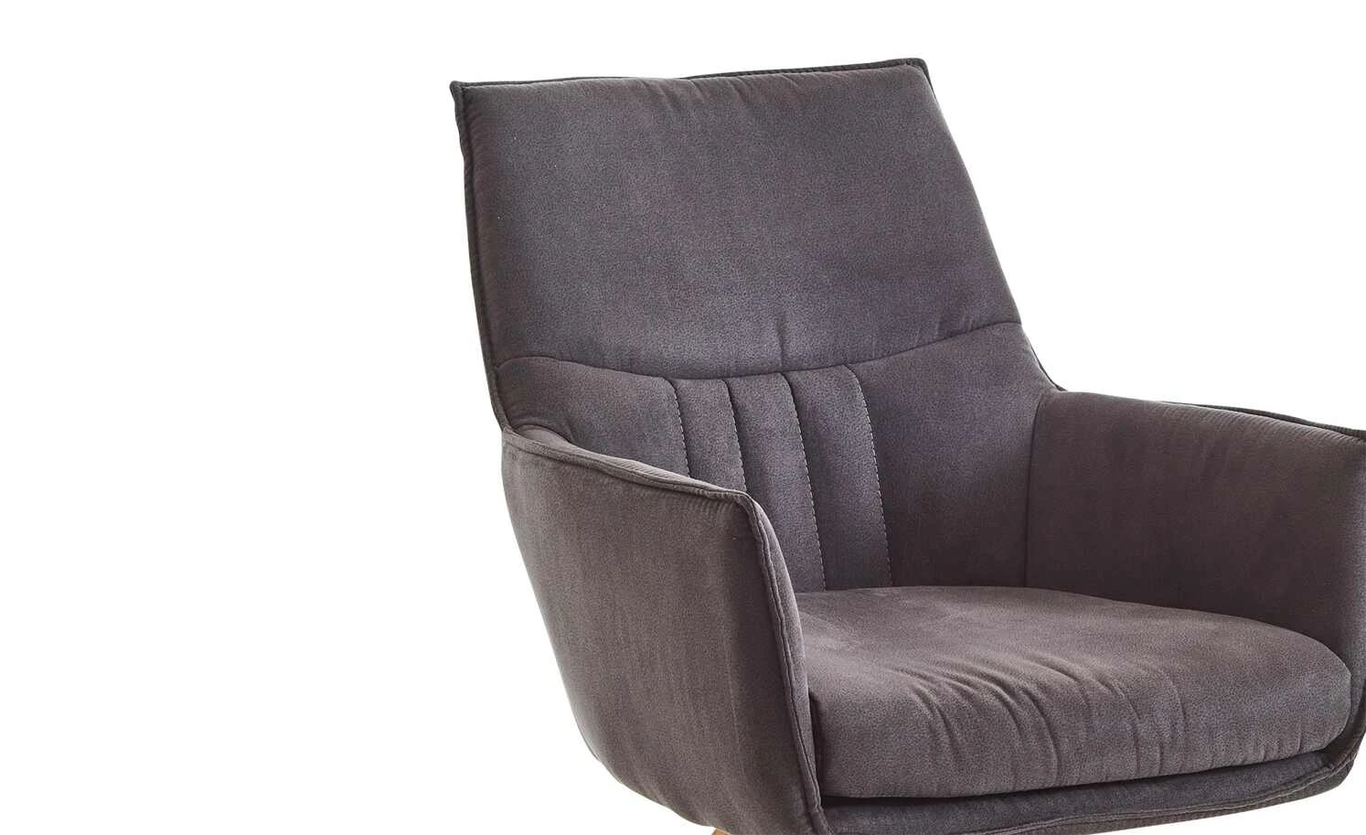 Armlehnstuhl Latina | Graphit (Dunkelgrau) Massivholz Nein – Bild 3